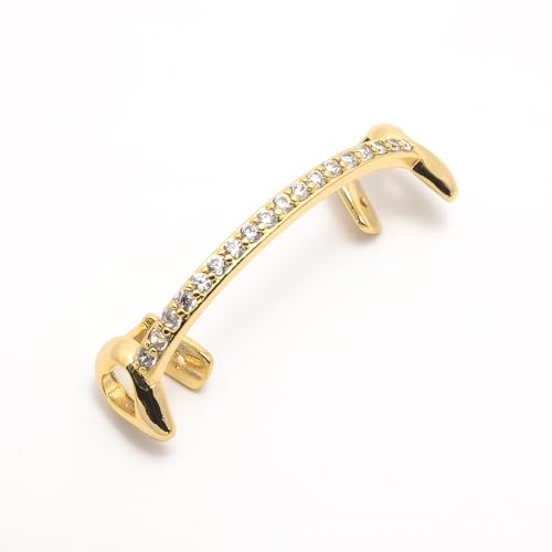 18K Gold Plated Grillz Open Face Bottom Mouth Teeth Grills Hip Hop Iced Out Diamond Grills for Your Teeth Grillz for Men and Women Rapper Costume3