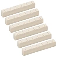 This 6PCS guitar nut set is made from high-quality unbleached bone for enhanced tone and sustain. Each nut fits standard neck width. Designed with pre-cut string slots and a flat bottom, each guitar nut fits perfectly on neck or similar flat-slot bui...