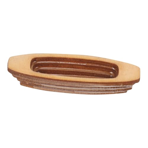 Modèle de bateau en bois ornement d'aquarium miniature durable