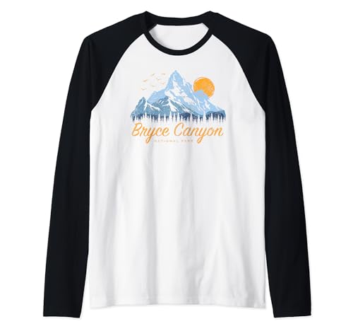 Retro Bryce Canyon National Park US Vintage Bryce Canyon Raglan Baseball Tee