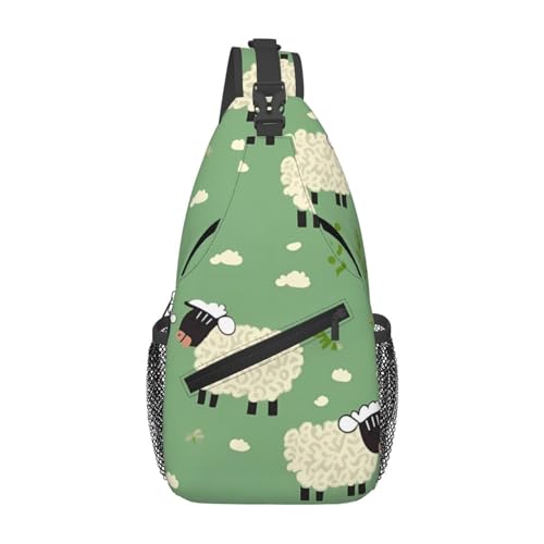 Bolso Cruzado Deportivo Negro para Hombre y Mujer miniatura 1