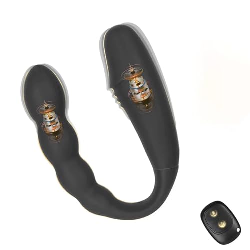 YcsLust Doppeldildo Analplug# für Frauen Sex Spielzeug für die Frau Anal Vibrator mit 10 Vibrationsmodi und Fernbedienung Vagina Klitoris G-Punkt Vibration für Frauen Lesben Paar Anal Dildo Sex Toys
