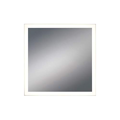 Eurofase 31482-015 32 Inch 36W 1 LED Square Back- Lit Mirror, Mirror Finish