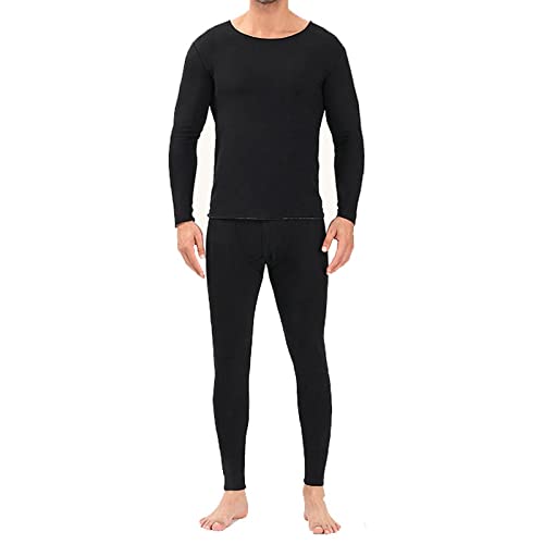 Ensemble thermique homme noir S795 en polyester de qualité supérieure
