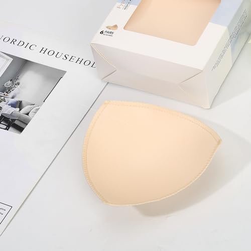 6 Pairs Bra Pads Inserts Push up,Removable Sports Breast Enhancers Inserts,Sew in Bra Cups for Swimsuits2