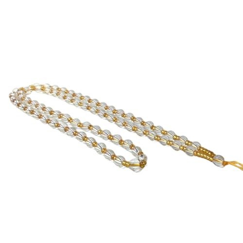 18. Luminous Clear & Yellow Bracelet with 6mm Transparent Round
