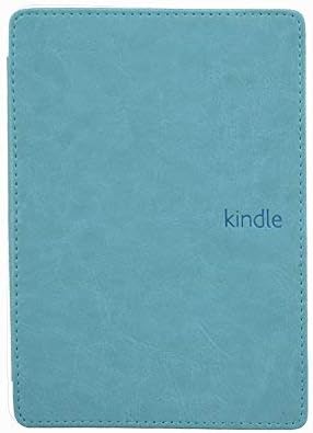 Huasiru PU Leather Case Cover for Amazon Kindle 4 & Kindle 5 Generation (Button Version) Only, LightBlue