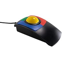 X-keys O-Trac Primary Trackball Mouse USB / PS2 مع تتبع ميكانيكي بصري للتحكم في المؤشر ، صنع في الولايات المتحدة الأمريكية
