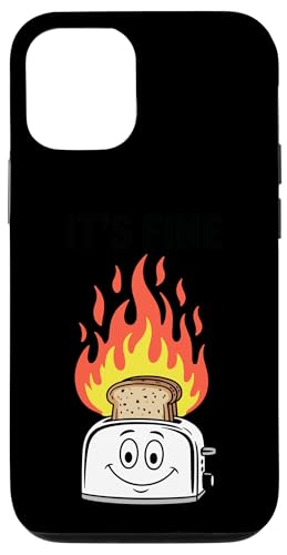 It's Fine Toaster Fire Burnt Toast ����ȃ��[���A �~�[�� �X�}�z�P�[�X iPhone 12/12 Pro �p