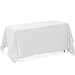Lann's Linens - 90" x 156" Premium Tablecloth for Wedding/Banquet/Restaurant - Rectangular Polyester Fabric Table Cloth - White