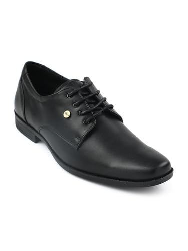 Image of Liberty Fortune BENSTOCK1E - Formal Lacing Derby Shoes for Men, Black, Tan - Cushioned & Non-Slip - Business, Wedding, Office Wear - Stylish Shoes for Men Formal