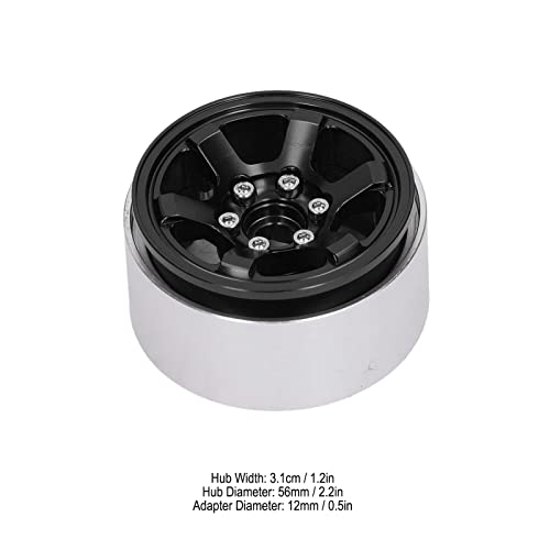 Cubo de aro de roda RC, 4 PCS Estabilidade melhorada Forte suporte de estrada RC Beadlock Cubos de r