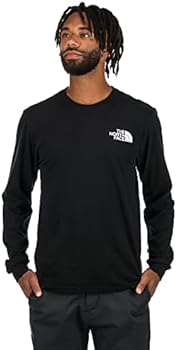 THE NORTH FACE Camiseta masculina de manga comprida, TNF preta