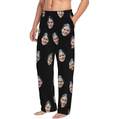 Custom pajama pants Design Your Own Text Logo Name Face Photo Picture Personalized pajama pants2