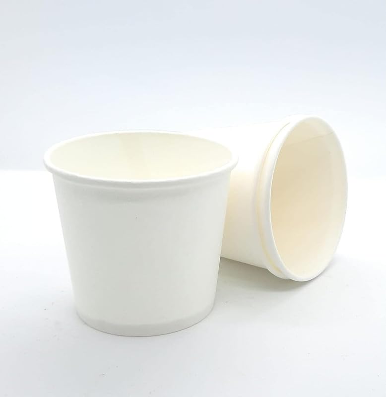 Arihant Trader 150 ml White Pack of 100 Gold Quality Paper Cup Disposable for Party, Paper Cups for Hot and Cold Beverages (Pack of 100) 2