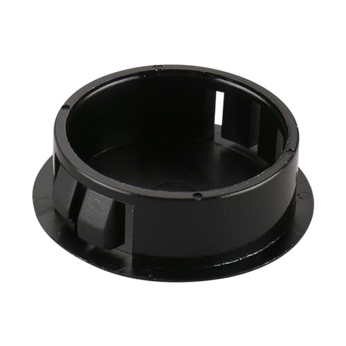 Image of Baomain 100-Pack Plastic Hole Plugs Black 1-3 /16 inch (30mm) Locking Hole Plugs HP-30 Snap-in Panel Covers for Furniture, Cabinets & Automotive