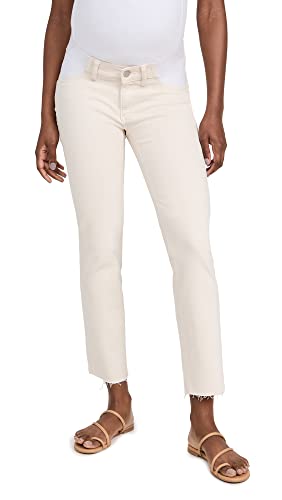 Dl1961 Women's Patti Straight Maternity Jeans, Ecru, Off White, 28 #TOP25