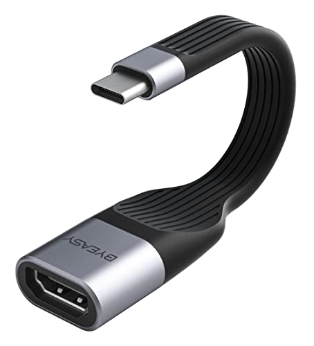 USB C auf HDMI Adapter 4K 60Hz BYEASY Aluminium USB Typ C auf HDMI Adapter für MacBook Pro MacBook Air iPad Air iPad Pro iMac Samsung Galaxy XPS Pixelbook Surface Pro usw. (Thunderbolt 3 kompatibel) Cover