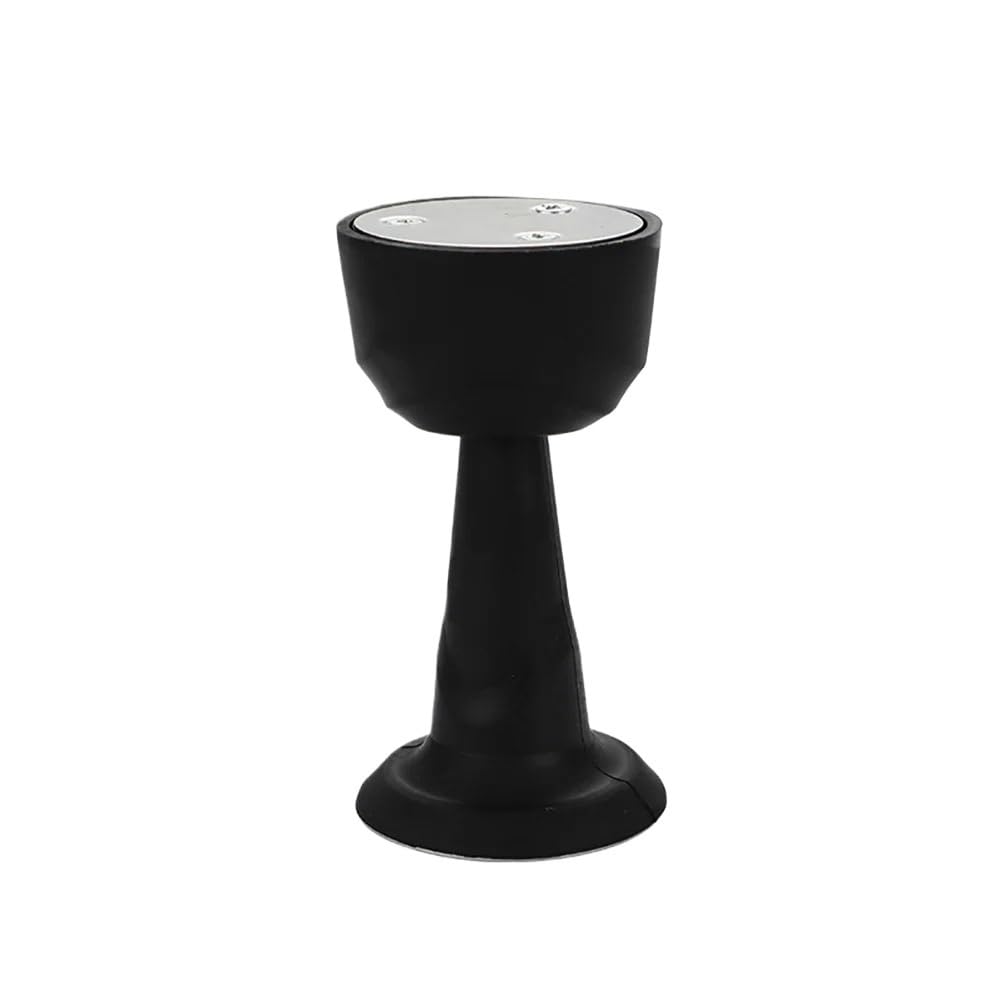 Lkfjnhepf Wall Type-Black Door Stop Mute Self Adhesive Door Stopper Suction Silicone Punch Free Blocking Type Anti Collision Device Stop(Wall Type-Black)