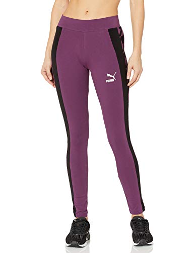 PUMA Women's Trend All Over Print Leggings, Plum Purple, X-Large