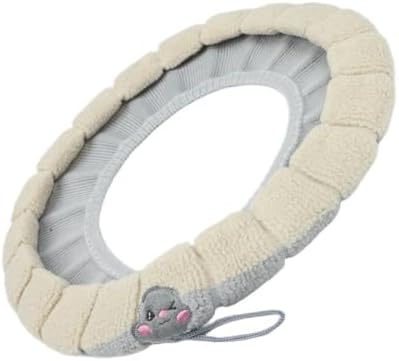 Washable Toilet Seat Cover Designed for Easy Maintenance and Long-Term Use in Home or Guest Bathrooms (Beige with gray B)