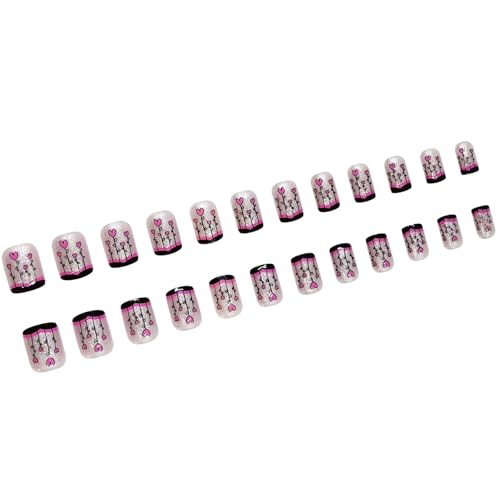 Puntas De Uñas Cuadradas Pegamentos Falsos Para Pegar En Uñas Postizas Artificiales Para Mujeres Y Niñas