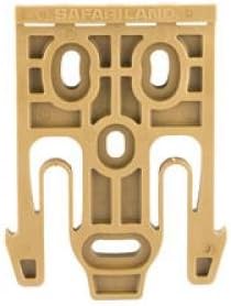 SAFARILAND (SAFARILAND) Model 6004-19 Quick Locking System Holster Fork, Single Kit Only, Coyote Brown Finish