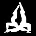 Produktbild Appiu Fashion car Decals Fitness Yoga Yoga Auto Aufkleber Auto Persönlichkeit sexy Schönheit in Surf reflektierenden Aufklebern (Color : White)