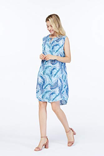 Image of Hawaii Hangover Family Matching Hawaiian Clothes, Simply Blue Leaves | Family matching Hawaiian outfits, Simply Blue Leaves, lightweight rayon, machine washable, tropical leaf print, luaus