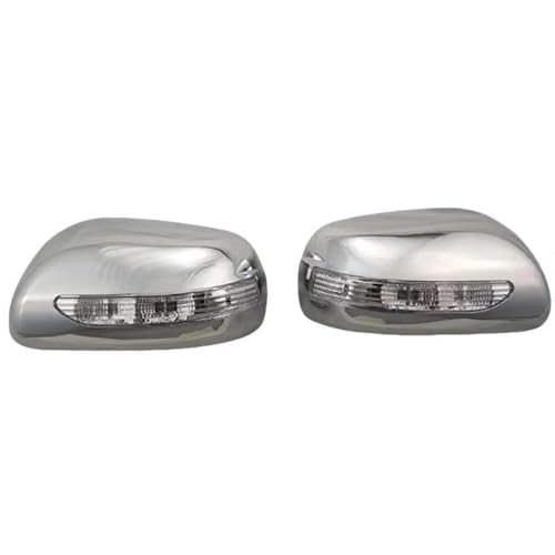 Couvercle de rétroviseur chromé ABS LED compatible Toyota Yaris Corolla 01-07