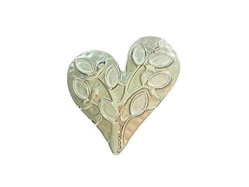 Broche magnético para bufandas, chales, ponchos, bolsos, botas, joyas, corazón, árbol de la vida, plata