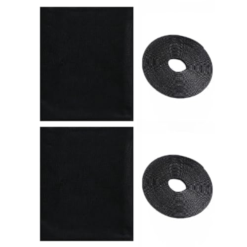 BUBEFSKD 2 unidades de pantallas autoadhesivas para ventana de interior, redes de cortina de moscas, para puerta de techo, red antimoscas, red para insectos