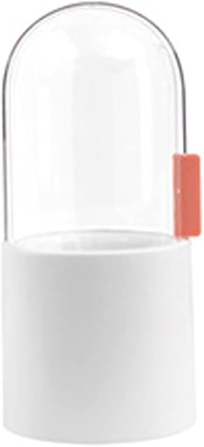 RRunzfon Makeup Brushes Holder Makeup Organiser Holder Cosmetic Storage Box Pen Holder with Lid Pearls for Countertop Vanity Dresser White,makeup brushes holder