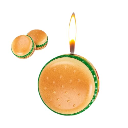 Creative-and-Fun-Burger-Lighter-Refillable-Butane-Inflatable-Lighter-Cool-Torch-Lighter-Windproof-Soft-Flame-Lighter-Suitable-for-Party-Candle-Kitchen-Barbecue-Camping-Mens-Gift-No-Gas