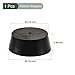 YOKIVE Rubber Stoppers with Hole, Tapered Plugs with High-Temperature Resistance | Protect Hole, Great for Lab Industry (Black, 54mm to 64mm)
