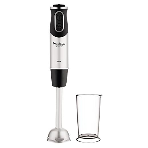 Batidora de mano - Moulinex DD65A810 QUICKCHEF, 1000 W, 10 velocidades