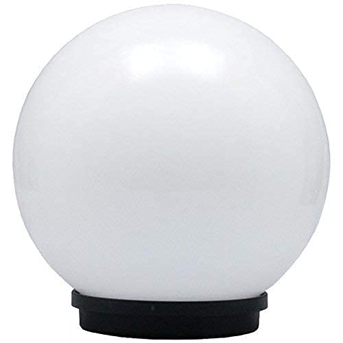 10 Inch Round Globe Gate Light for Main Gate Pillar, White Plastic Outdoor Garden Lamp, Large Waterproof Pillar Post Light, (Bulb Not Included) Pack of 1-image-22