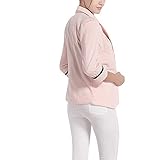 Mujer De Un Solo Pecho Blázer Abrigo Americana Blazer Traje Slim Fit Elegante Oficina Negocios Parte Superior Blusa Traje De Chaqueta Outwear Chaqueta de Traje para Mujer Estilo Ajustado y Casual Un Solo Pecho Blázer Slim Fit Mujer Chaqueta Casual 2018 Sexy Elegante Blazer Mujer Casual Mujer Cárdigan Draped Tailored