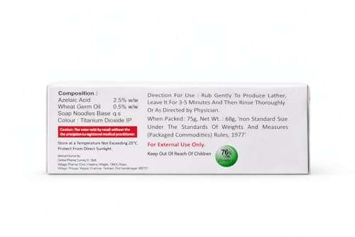 Image of Soap for Acne-Prone & Oily Skin with Azelaic Acid and Wheat Germ Oil, 75 g