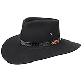 Akubra Sombrero The Territory Traveller Outdoor (63 cm - Negro)