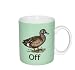 Paladone Duck Off Ceramic Coffee Mug - Funny Mugs to Start The Morning