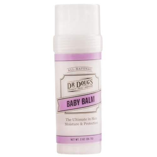 Dr. Doug's Baby Balm (Large Twist up, 2 oz) Gentle Organic Moisturizing Skin Care for Baby's Sensitive Skin with Natural Zinc Oxide for Sun Protection