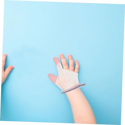 Milisten 2pairs Boy Girl Finger Protectors Bite Gloves for Newborns Boy Girl Safety Soft Thumb Sucking Guard Must Haves Finger Protector3