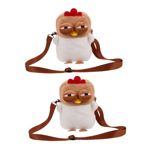 Sac bandoulière poulet en peluche léger pour éviter les sacs lourds encombrants