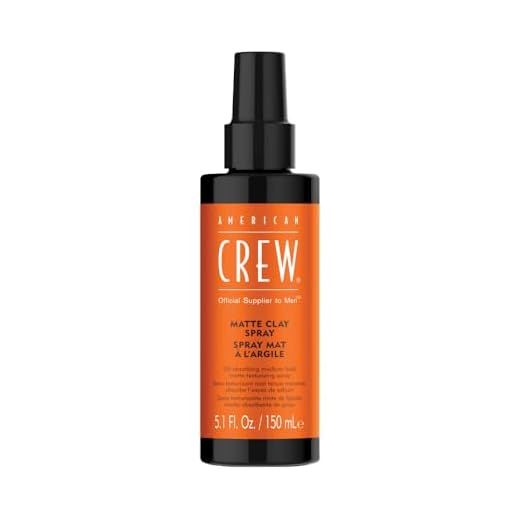 American Crew Matte Clay Spray, Spray Fijador Pelo que Absorbe el Aceite, Texturizador con Fijación Media-Fuerte, Para Cabello Graso, 150ml