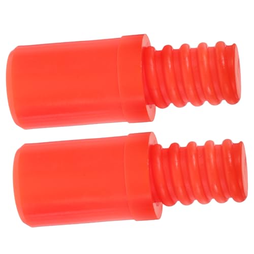 FOMIYES 2pcs Mop Head Threaded Tip Replacement Tip for Extension Pole Replacement Extension Pole Adapter Threaded Handle Tips Push Broom Handle Tips for Handle Broomstick Household Plastic