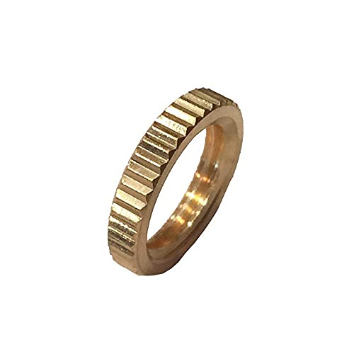 5x Messing Rändelmutter M8x1 Kordelmutter Ziermutter Gewindemutter roh ISO-Feingewinde DIN 13-5