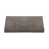 Generisch Outdoor Bankauflage für 2 Personen Reißverschluss Abnehmbarer Lederbezug Grau