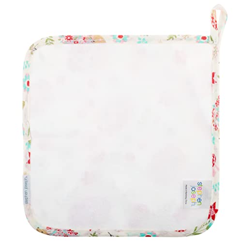 Hooded 100 Percent Cotton Terry Baby Towel with Trim - Blue