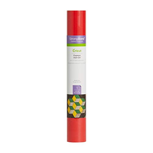 Cricut Express Iron-On Bright Red vinyle thermocollant pose rapide
